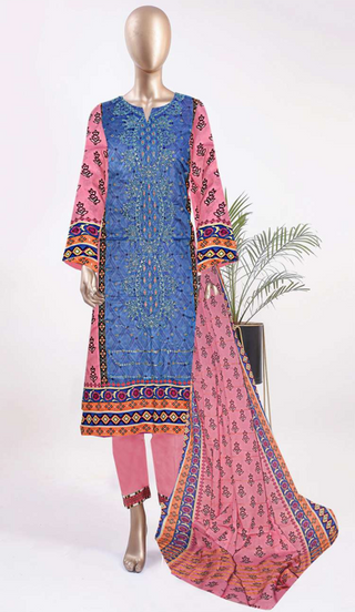 Bin Saeed 3-Piece Digital Printed Embroidered & Chikenkari Boring Lawn Collection