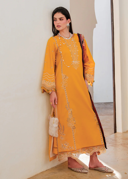 izel Plain Embroidered Lawn 3PC