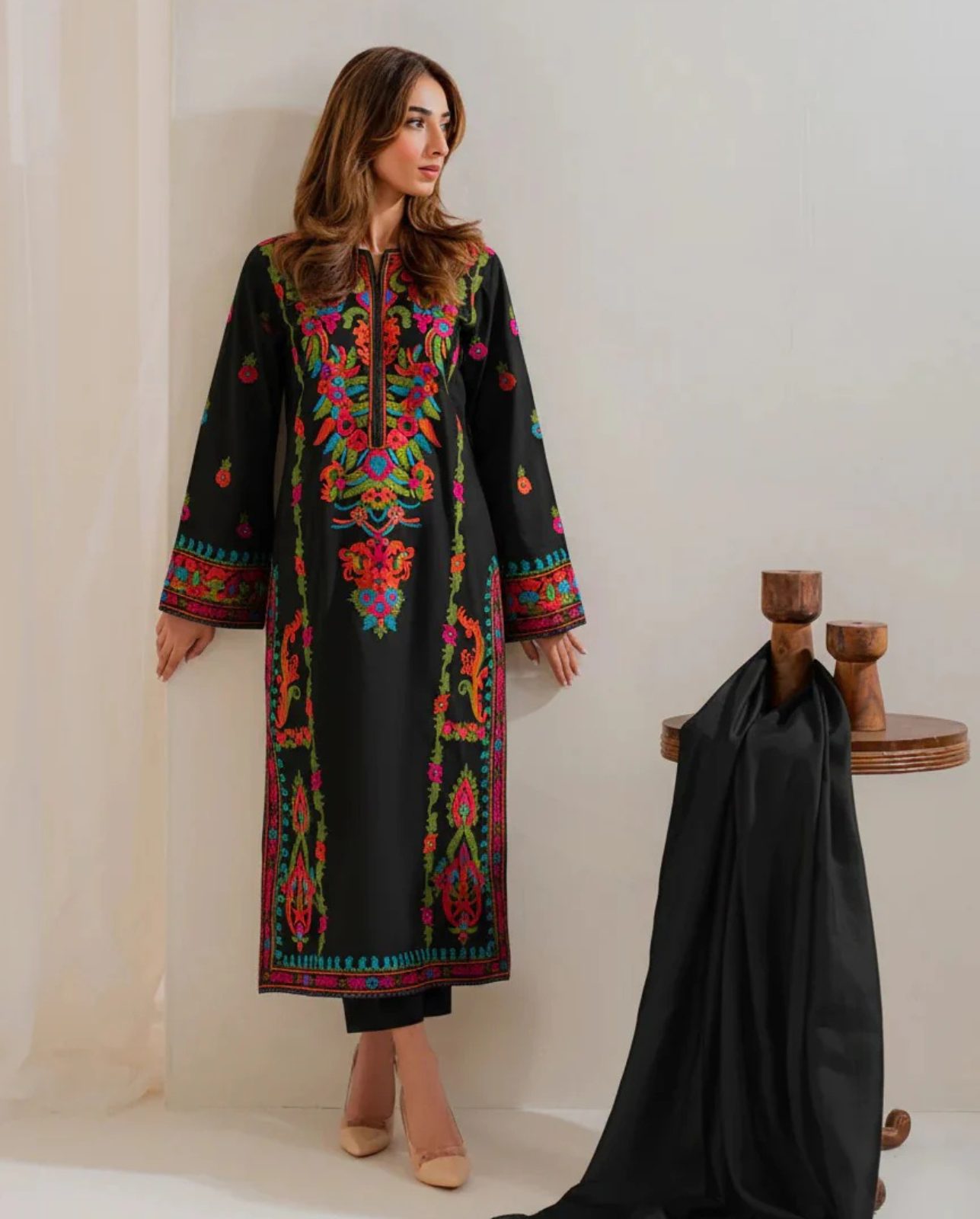 Tawakkal Plain Embroidered Lawn 3PC
