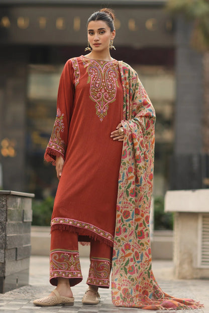 Charizma Plain Embroidered Lawn 3PC