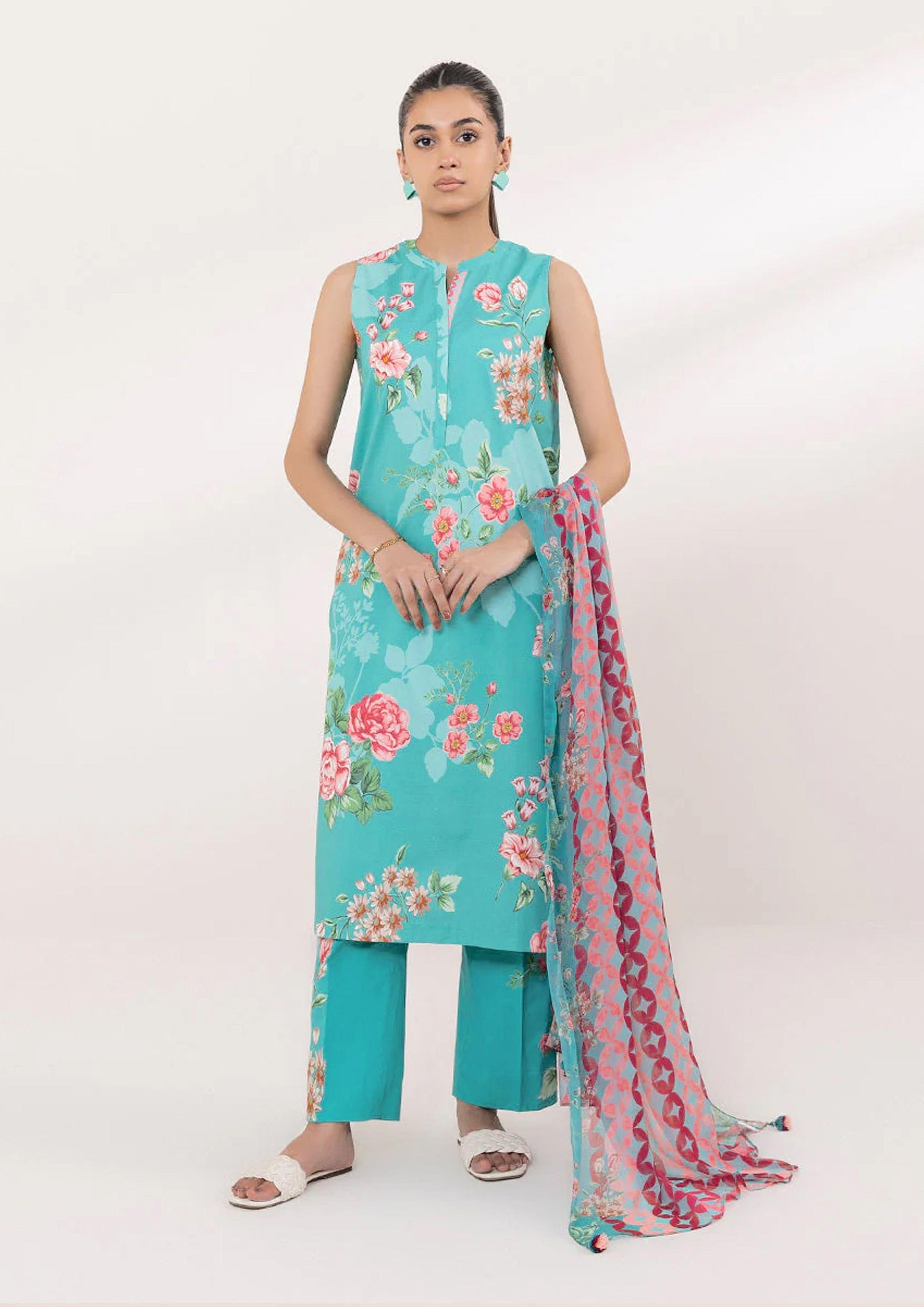 Sapphire Digital Printed Lawn 3-PC