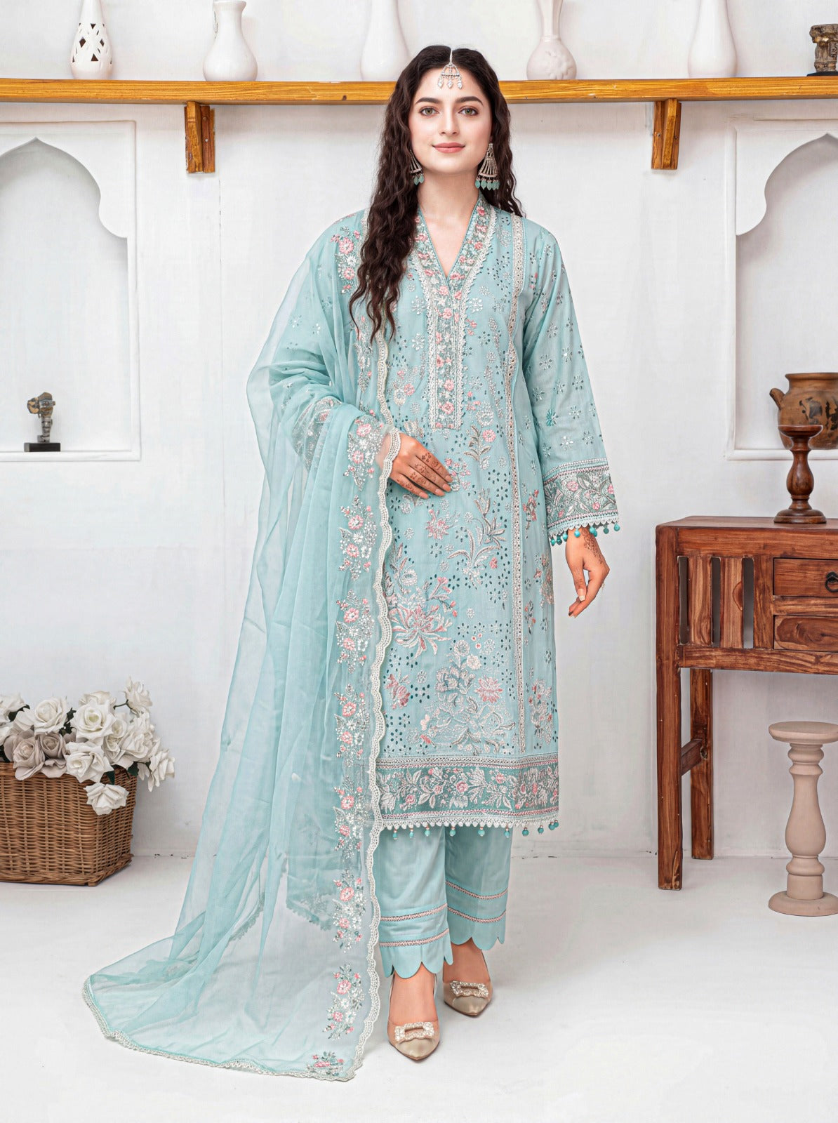 Mirari Lawn Embroidered Chikankari 3PC