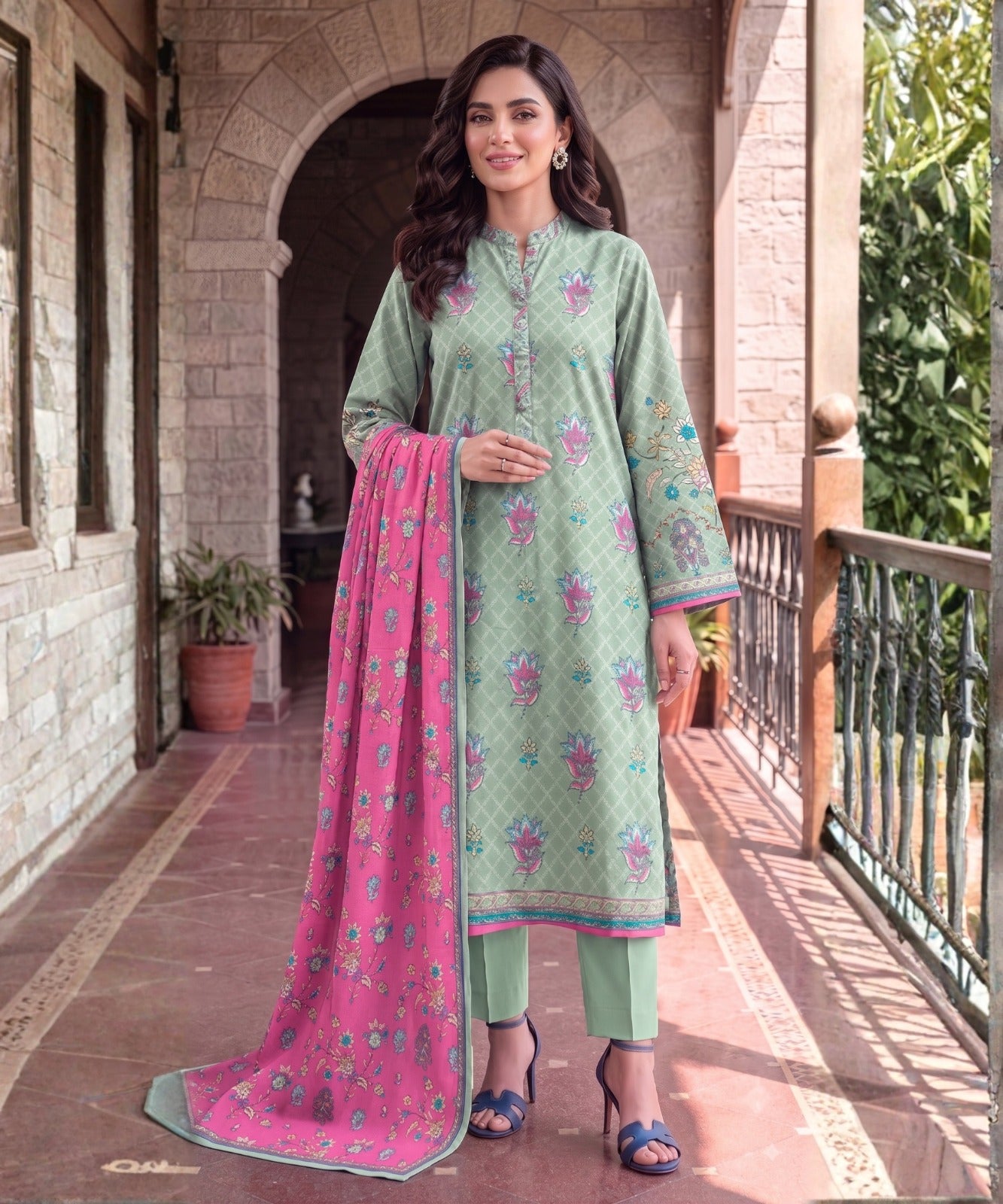 Saya Digital Printed Lawn 3PC