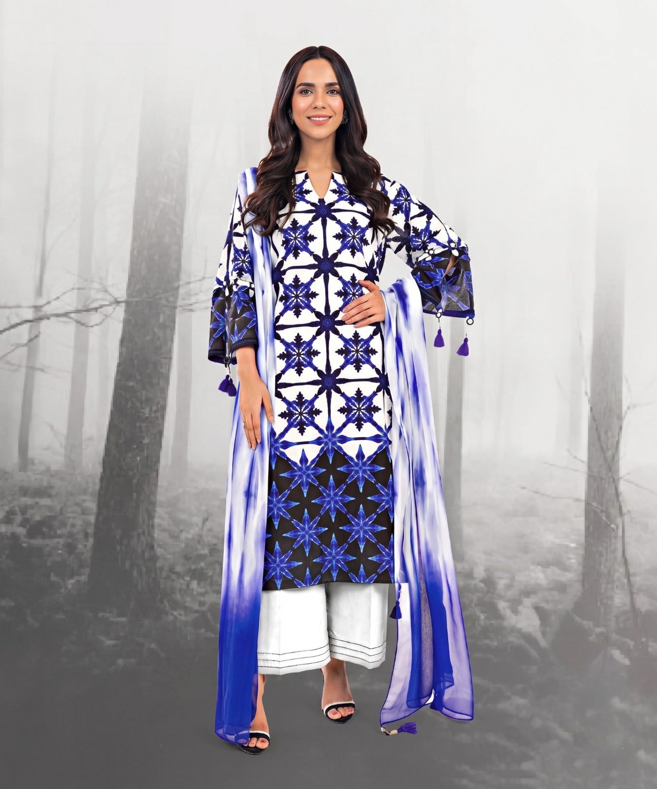 Alkaram Classic Digital Printed Lawn 3PC