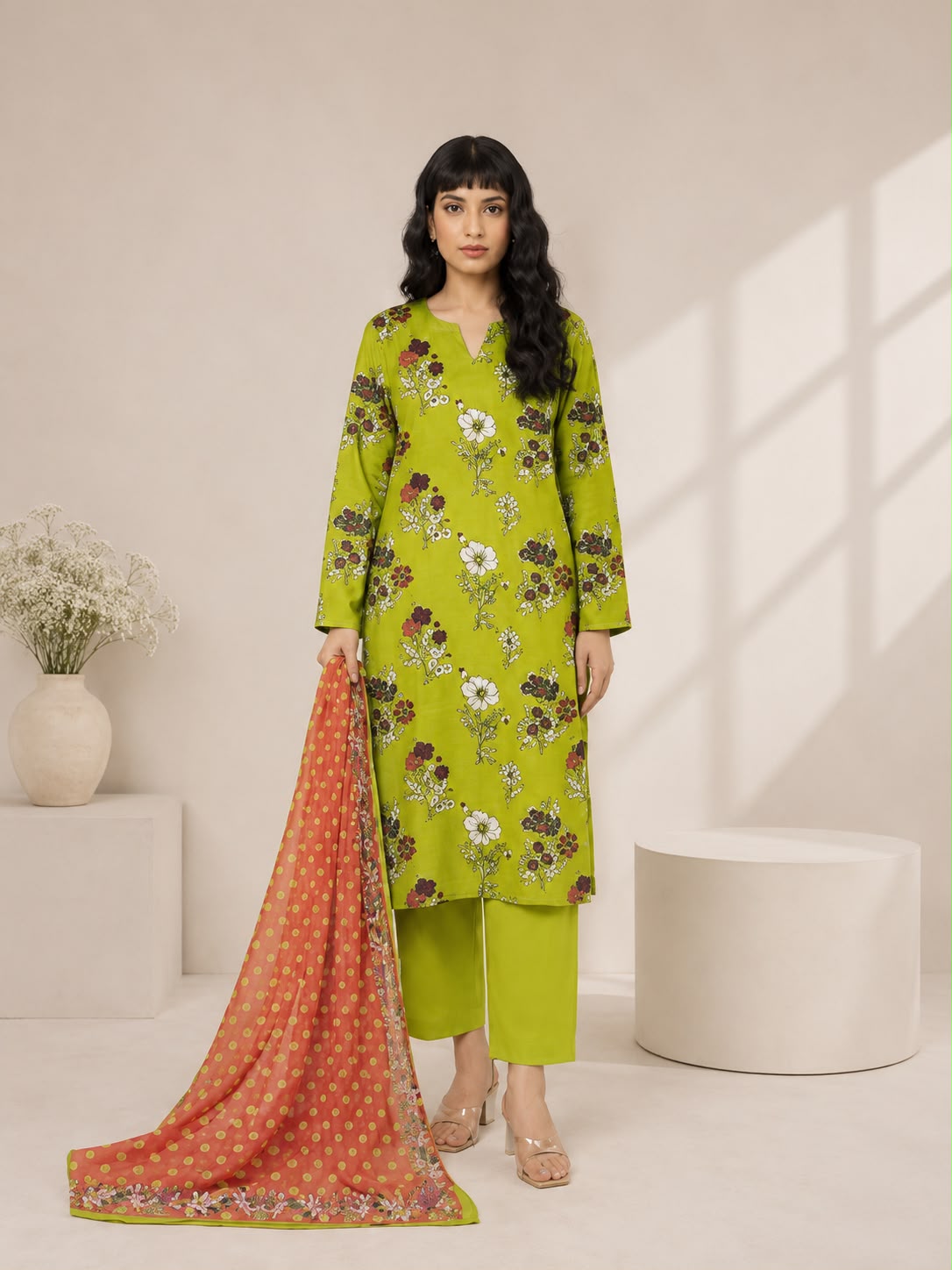 Khaadi Digital Printed Lawn 3PC
