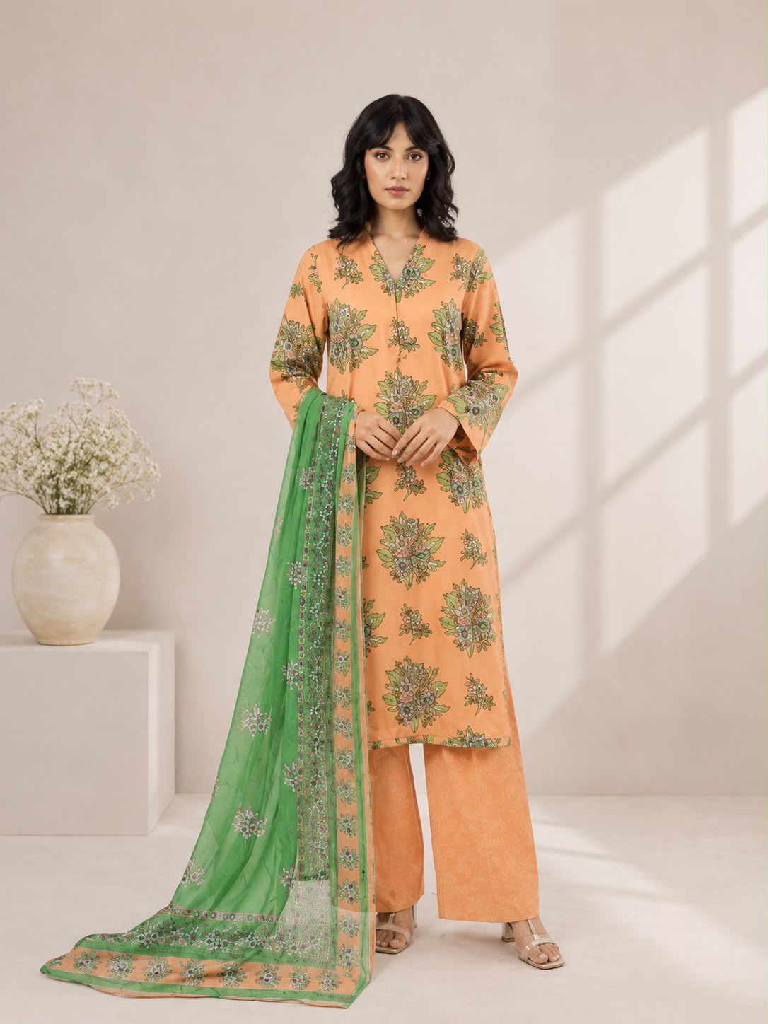 Khaadi Digital Printed Lawn 3PC