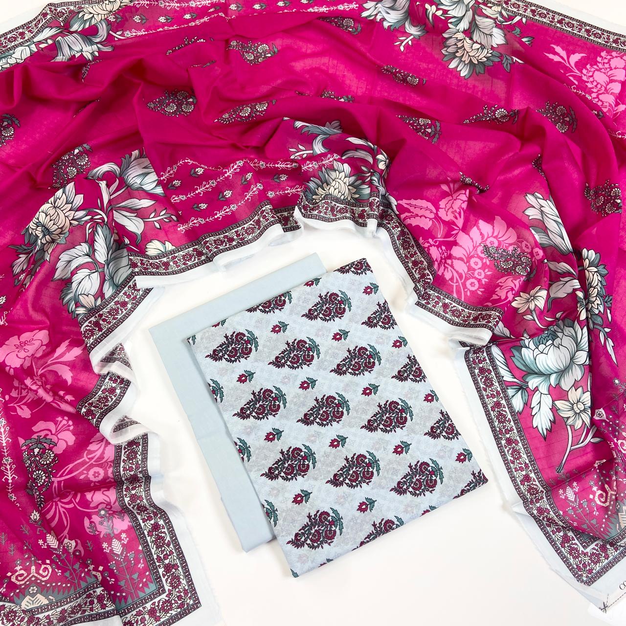 Coco Prints Summer Digital Fancy Printed Lawn 3PC