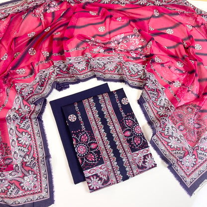 Coco Prints Summer Digital Fancy Printed Lawn 3PC