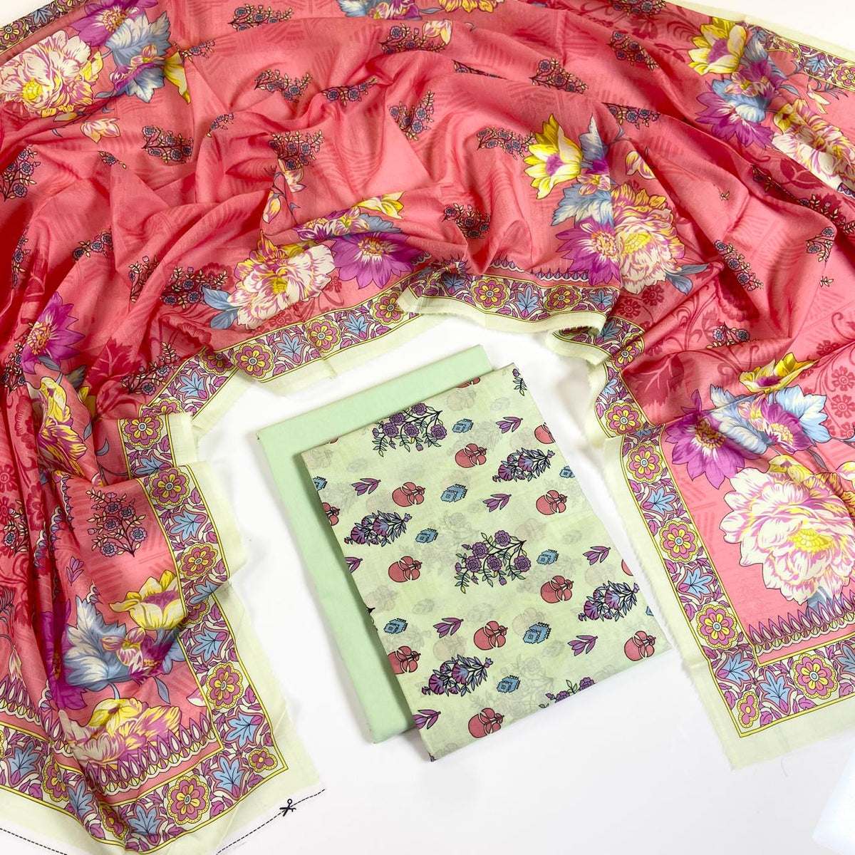 Coco Prints Summer Digital Fancy Printed Lawn 3PC