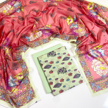 Coco Prints Summer Digital Fancy Printed Lawn 3PC