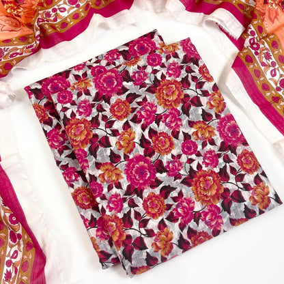 Coco Prints Summer Digital Fancy Printed Lawn 3PC