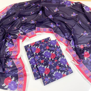 Coco Prints Summer Digital Fancy Printed Lawn 3PC