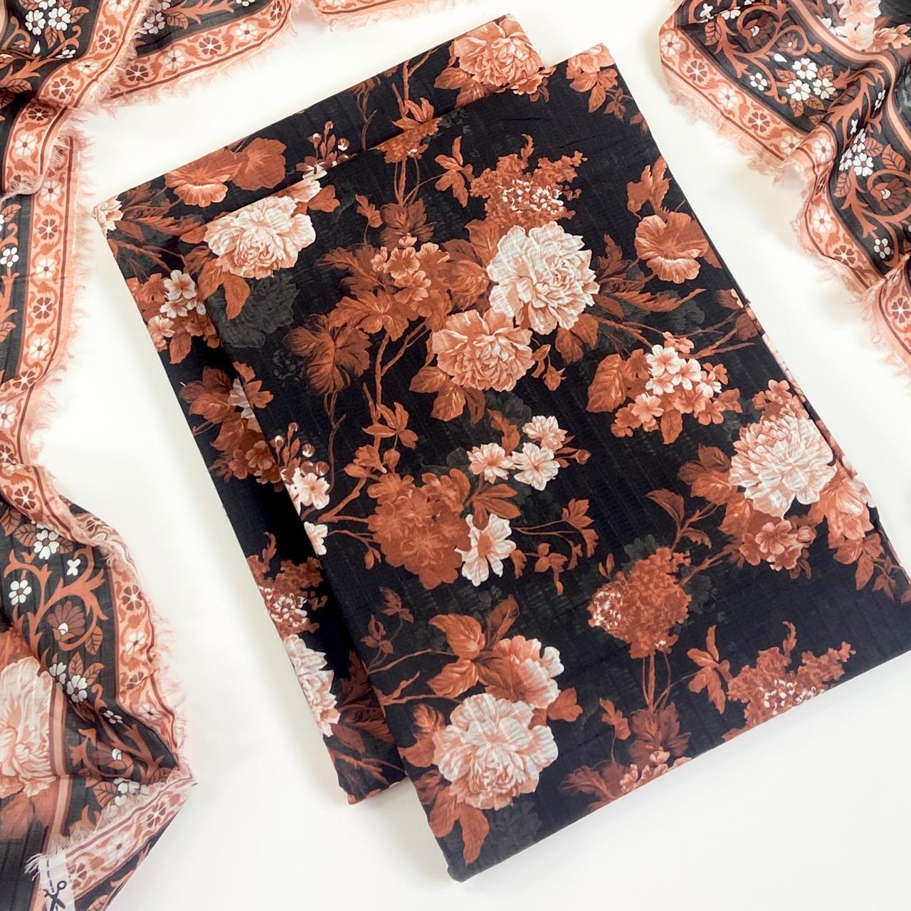 Coco Prints Summer Digital Fancy Printed Lawn 3PC