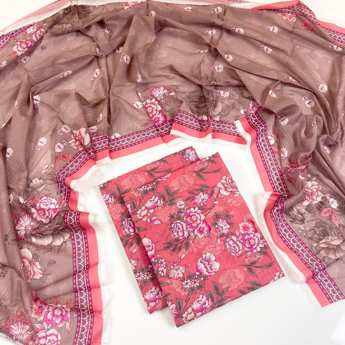 Coco Prints Summer Digital Fancy Printed Lawn 3PC