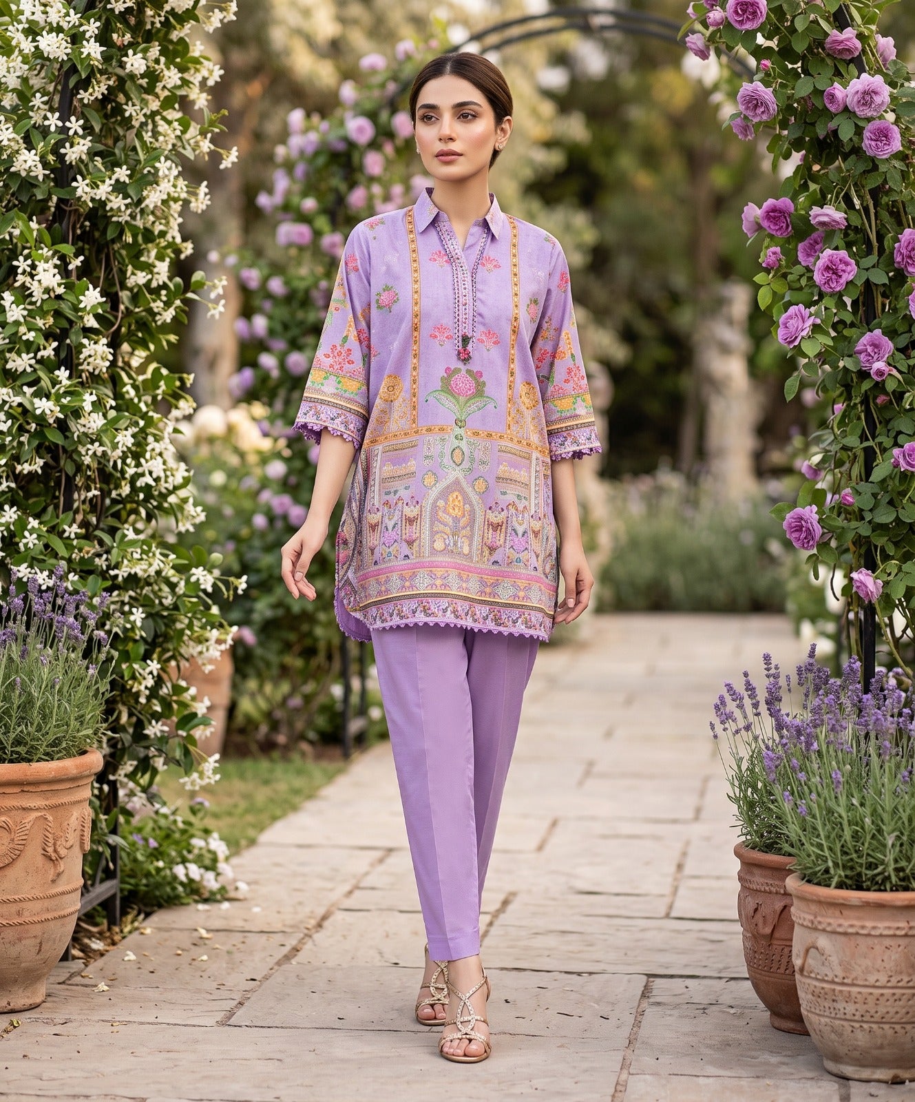 Bahareh By J. Digital Printed Summer Collection Lawn 2PC