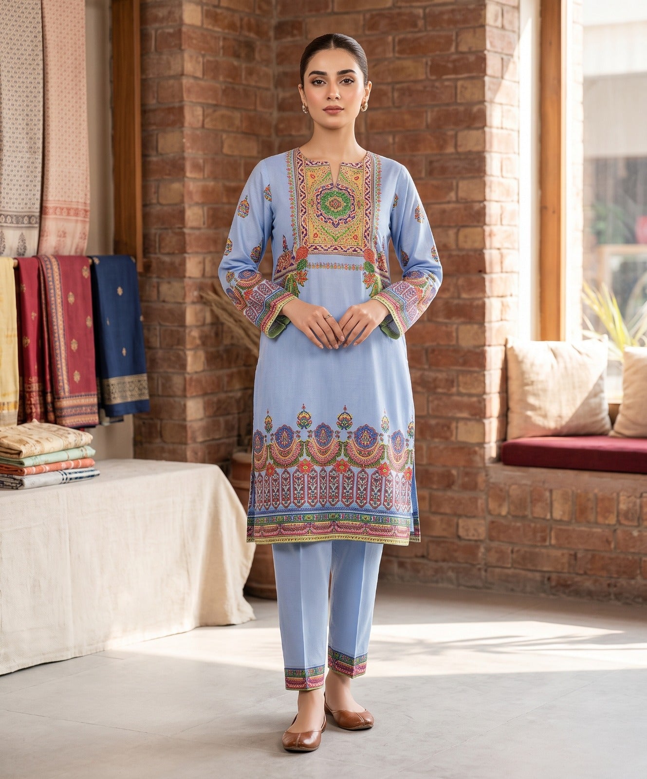 Bahareh By J. Digital Printed Summer Collection Lawn 2PC