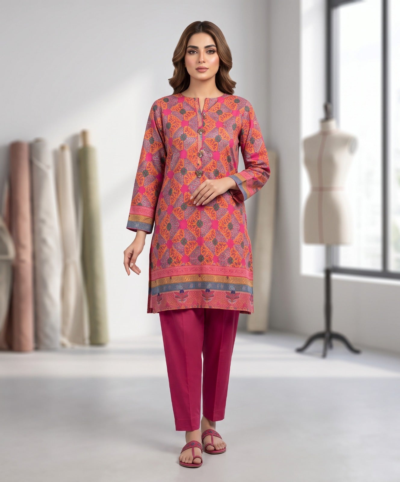 Bahareh By J. Digital Printed Summer Collection Lawn 2PC