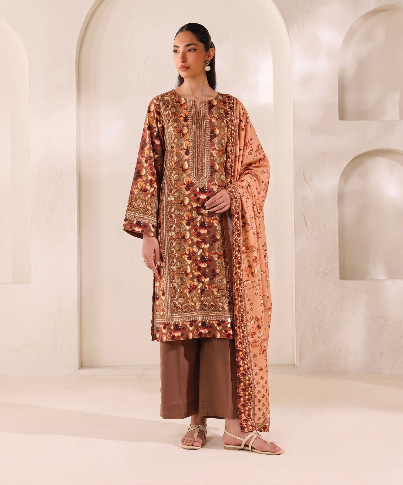 Baroque Digital Printed Lawn 3PC