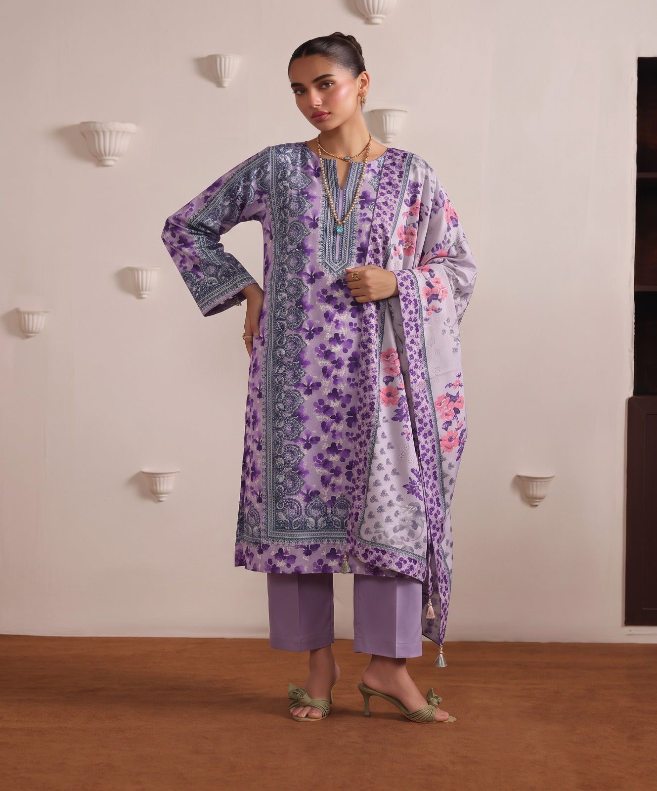 Baroque Digital Printed Lawn 3PC