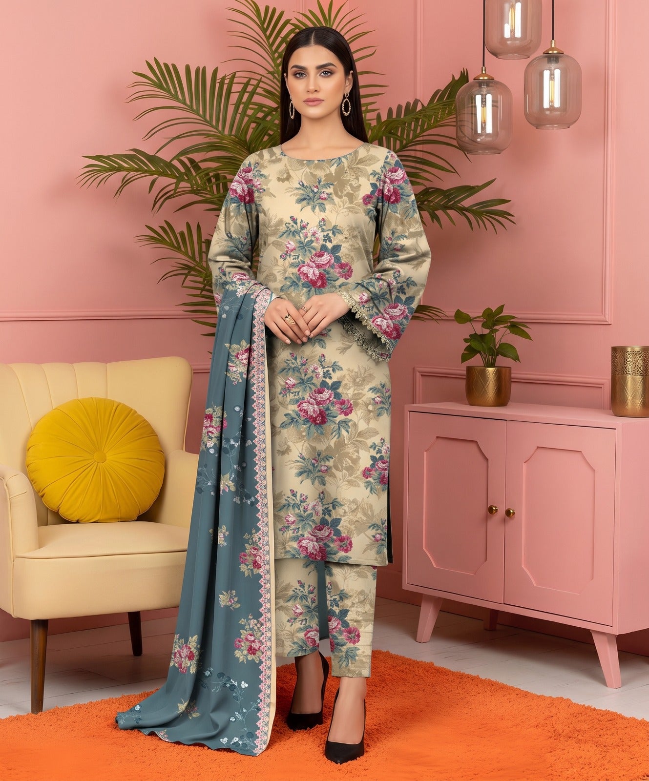 Munarq By Nisha Designer Printed Lawn 3PC