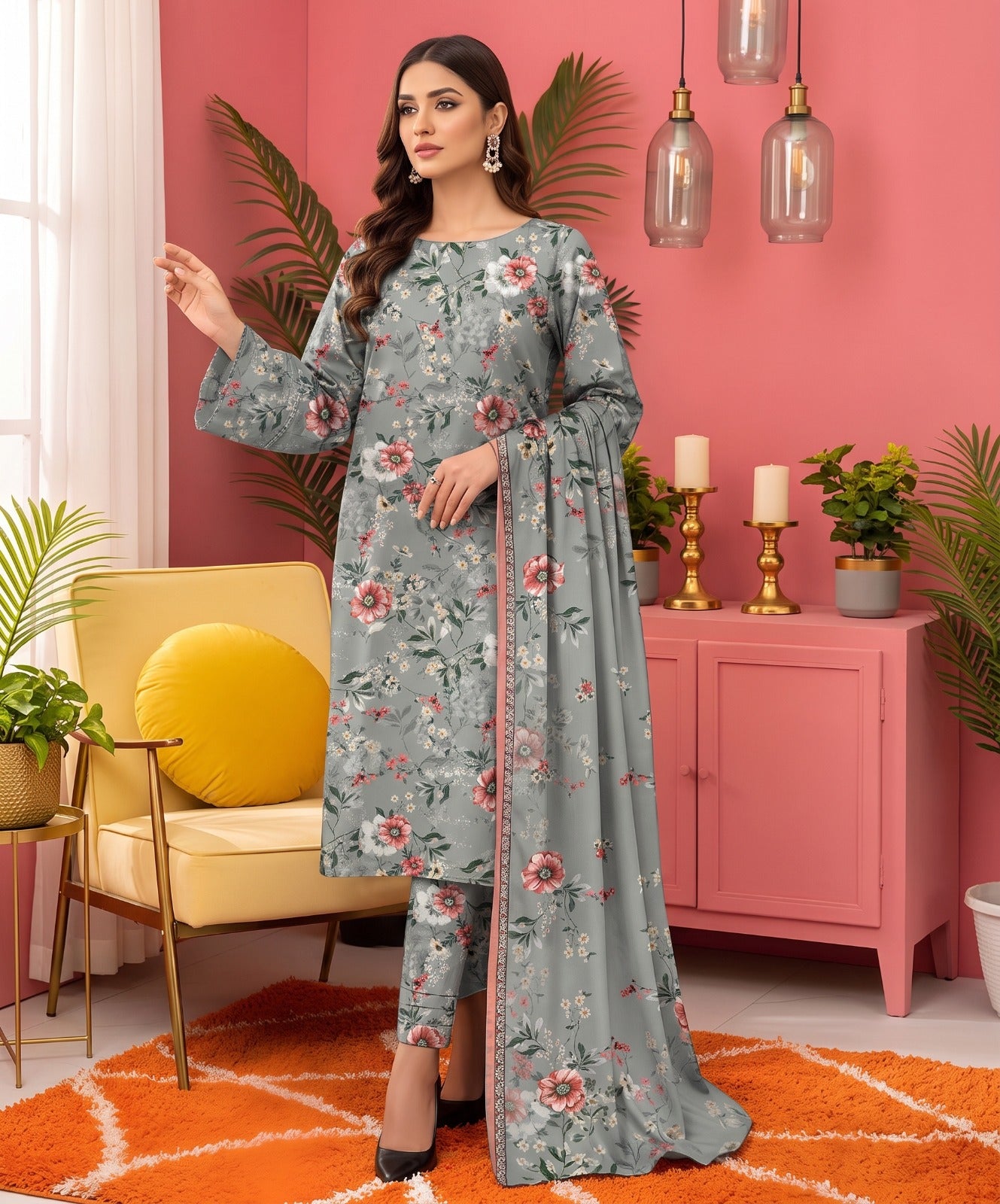 Munarq By Nisha Designer Printed Lawn 3PC