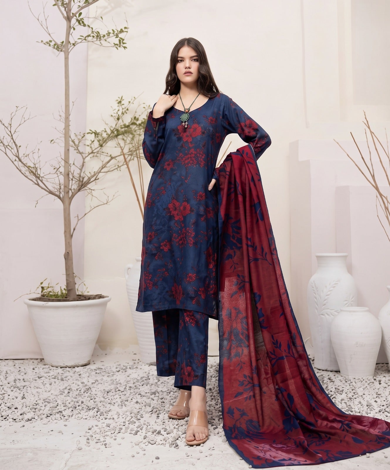 Baroque Digital Printed Lawn 3PC