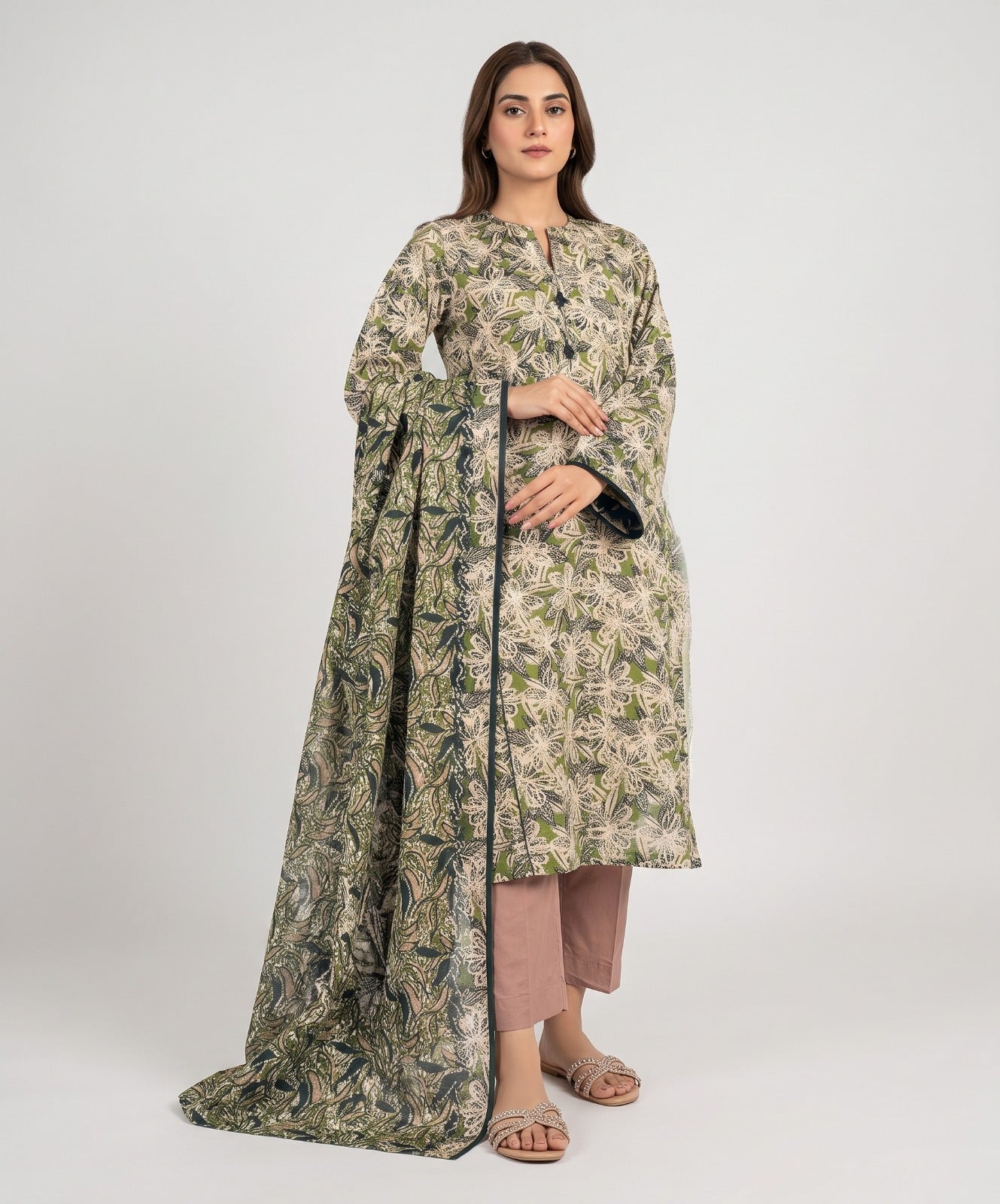 Saya Digital Printed Lawn 3PC