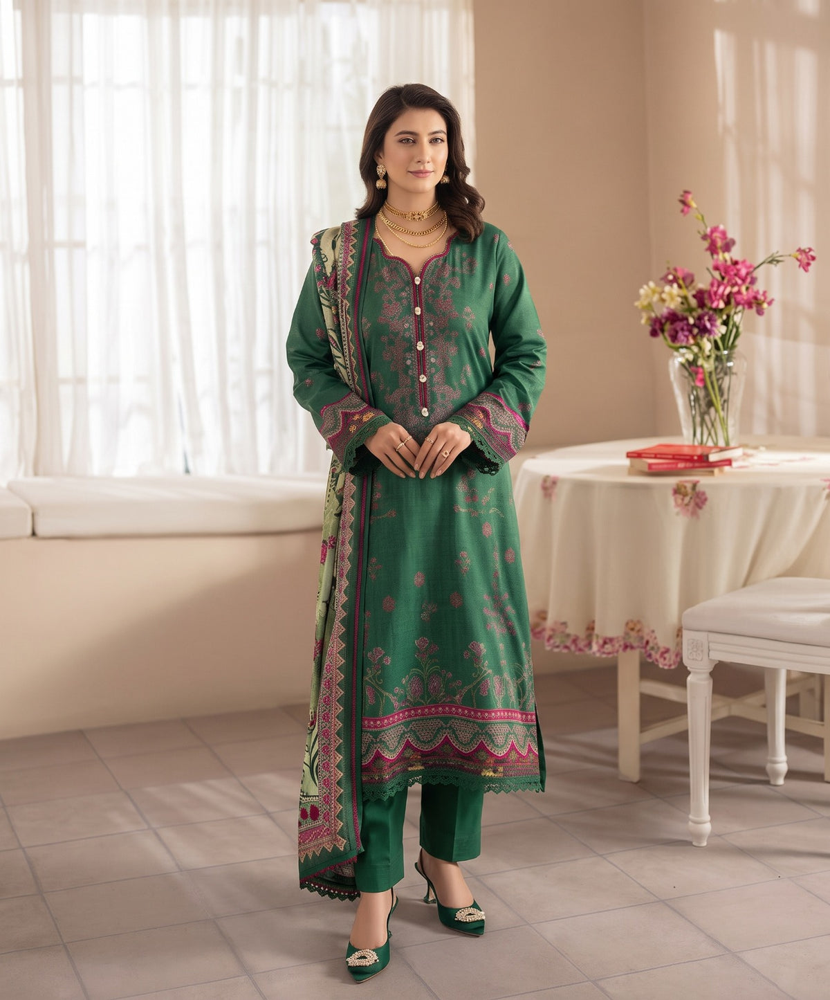 Mausummery Digital Printed Linen 3PC