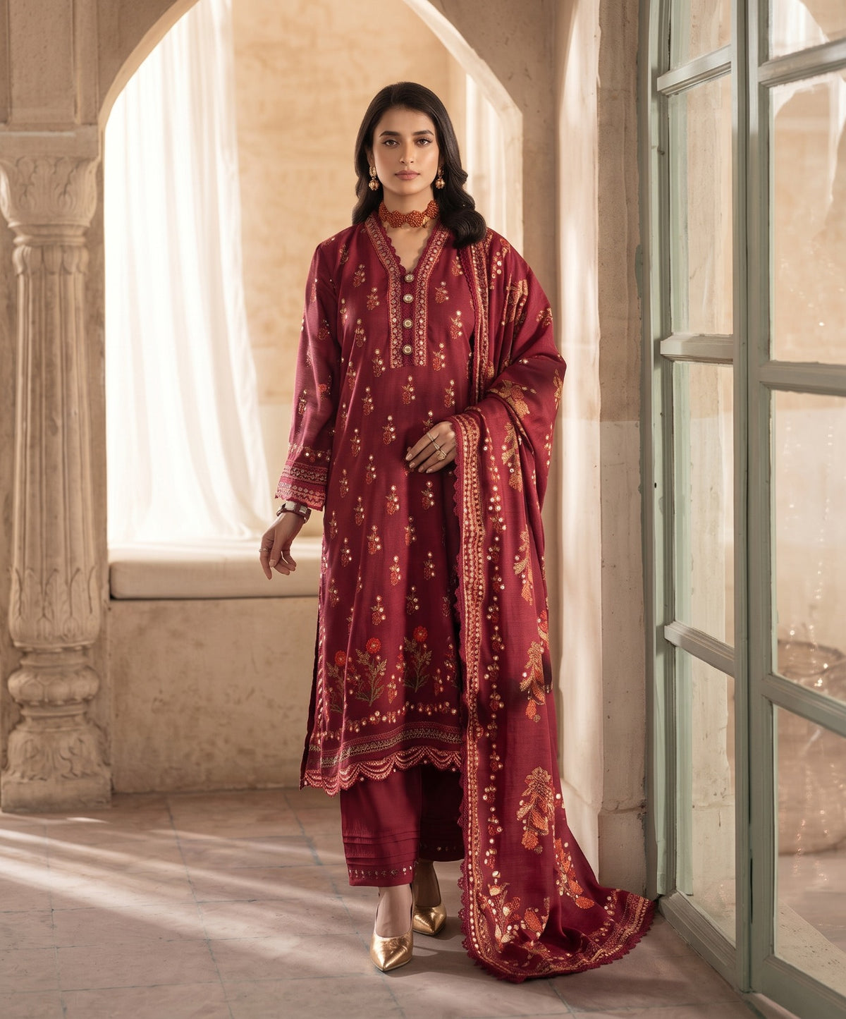 Mausummery Digital Printed Linen 3PC