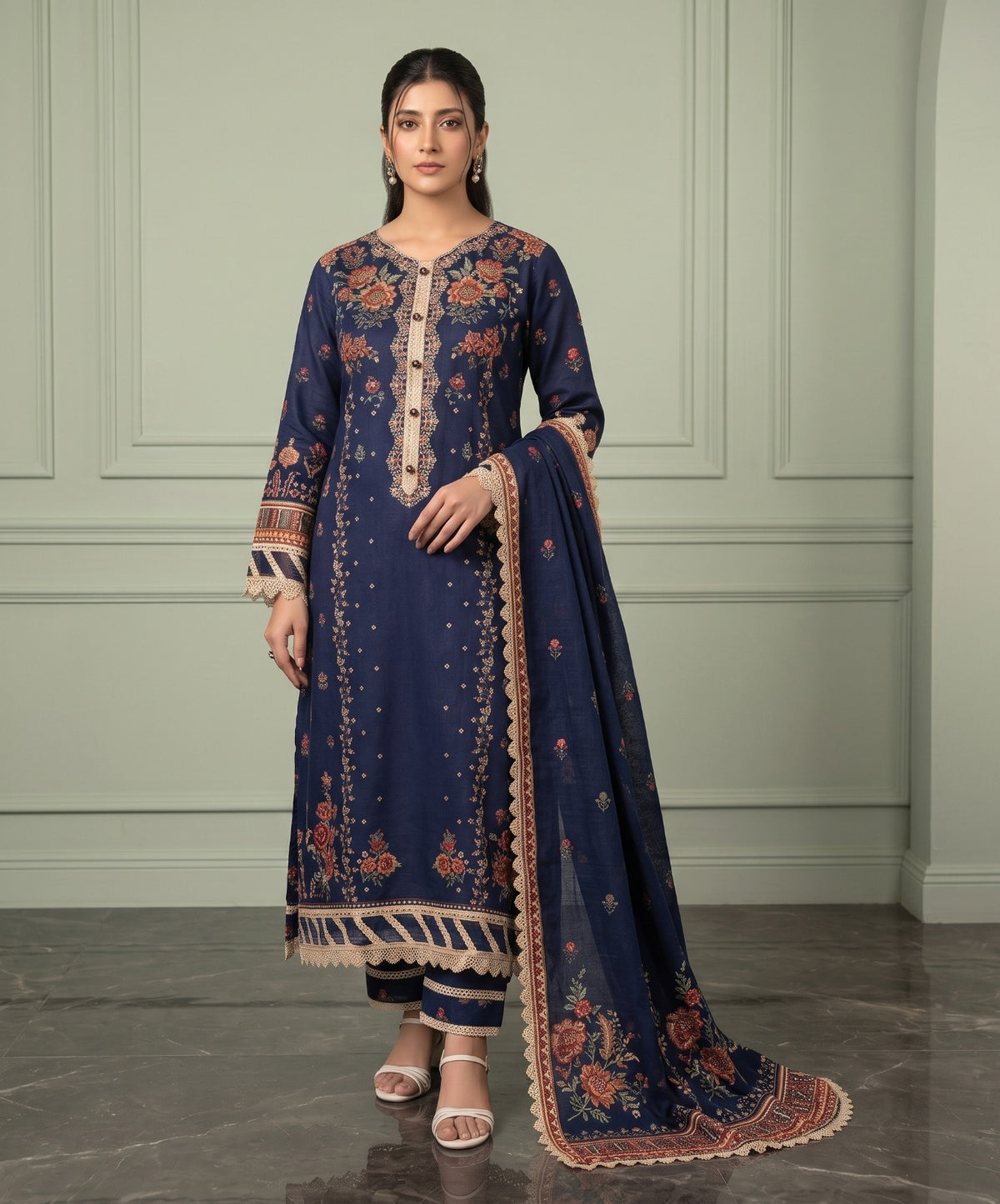 Mausummery Digital Printed Linen 3PC