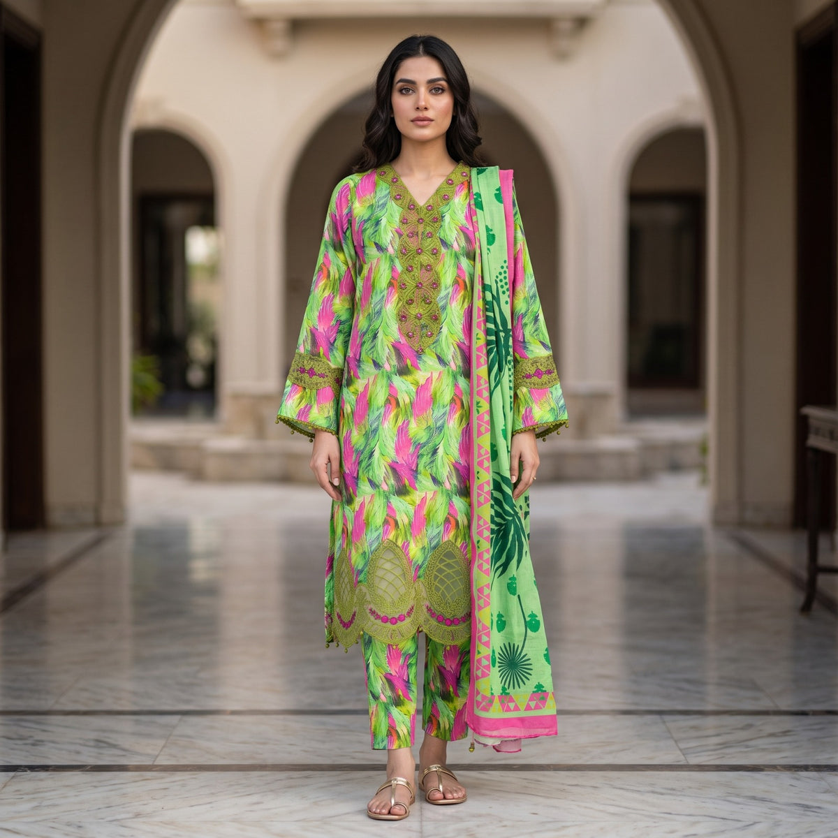 Shah Jahan By Sapphire Premium Stitched Viscose 3PC