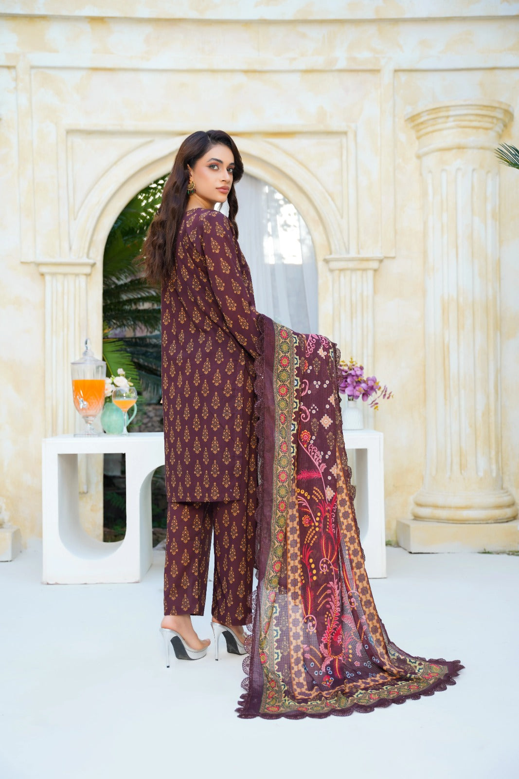 Dastoor By Anaya Noor Digital Printed Cambric With Patches 3-PC