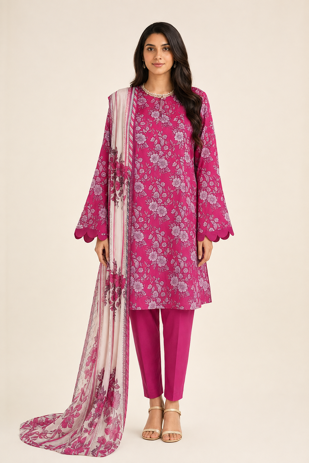 Bareeza Printed Tarkashi Lawn 3PC