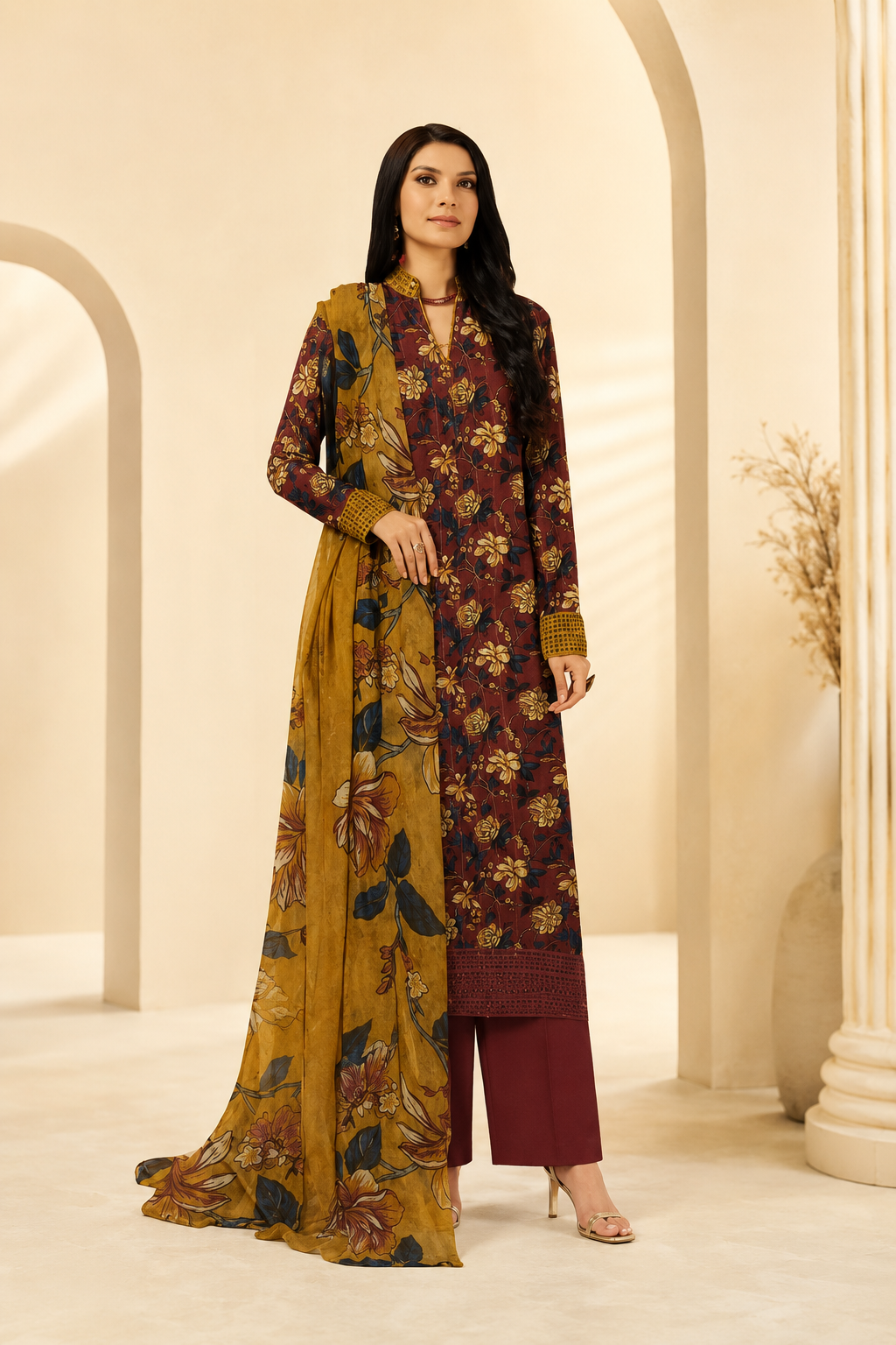 Bareeza Printed Tarkashi Lawn 3PC