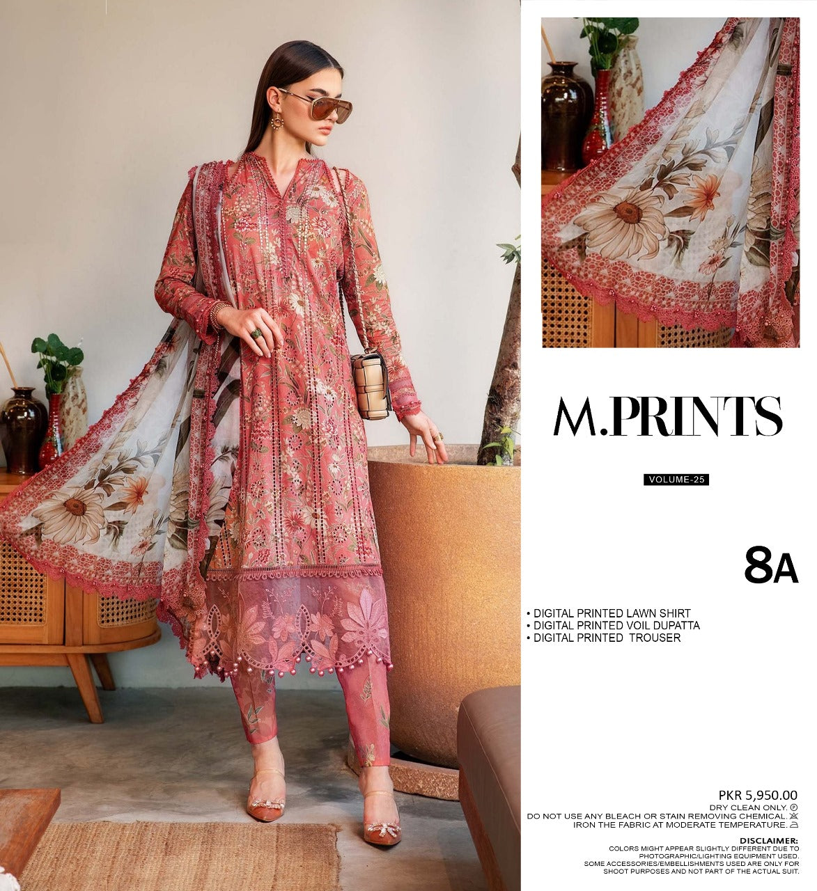 M.Prints Digital Printed Lawn 3PC