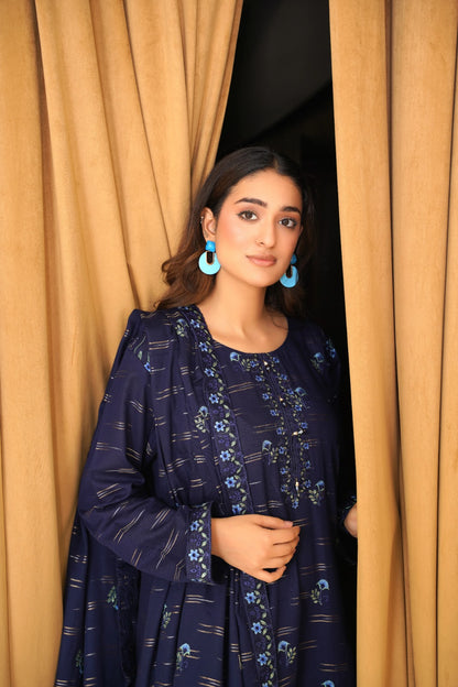 Meharbano By Anaya Noor Cambric Jacquard Emb 3PC