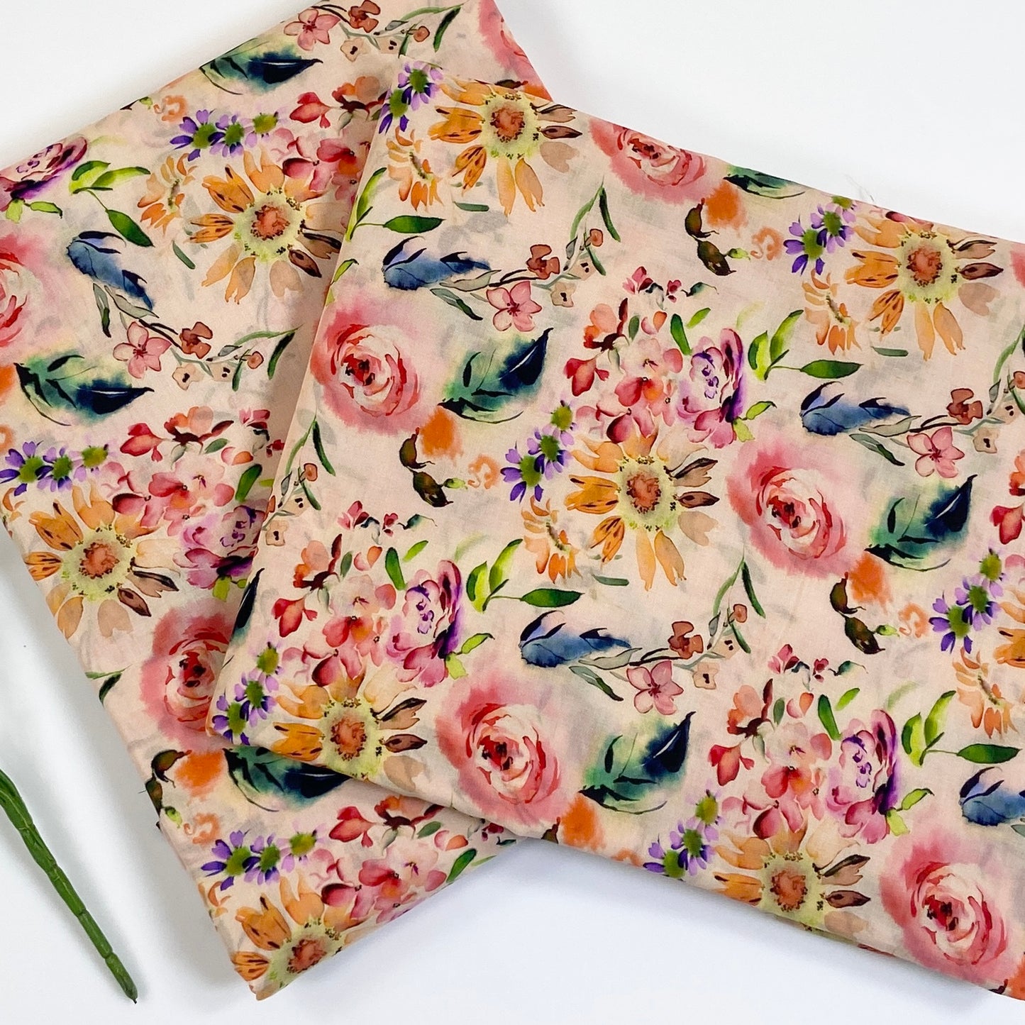 Cross Stitch Digital Printed All Over Two Piece Lawn 2PC