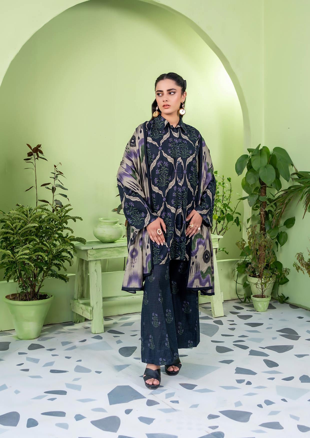Zesh Coco AirJet Printed Khaddar 3PC