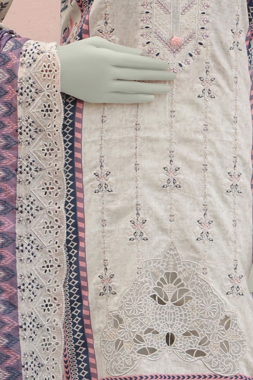 Almeerah Emb With Cutwork Dupatta Lawn 3PC