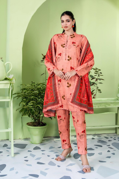 Zesh Coco AirJet Printed Khaddar 3PC