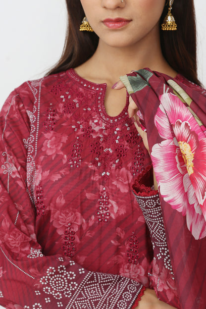 Ronaq By Anaya Noor Embroidered 3PC