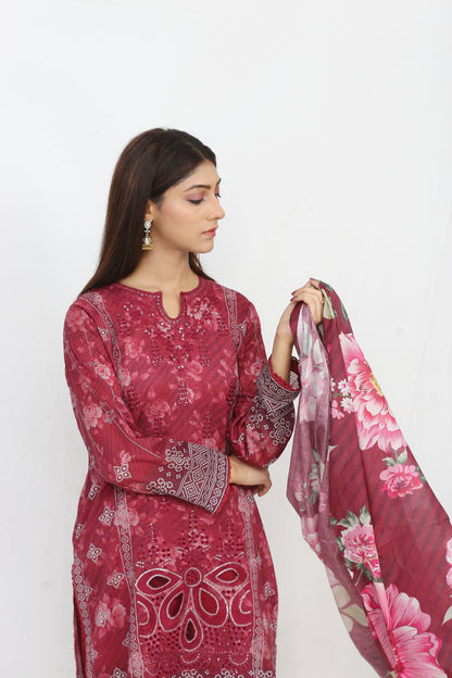 Ronaq By Anaya Noor Embroidered 3PC