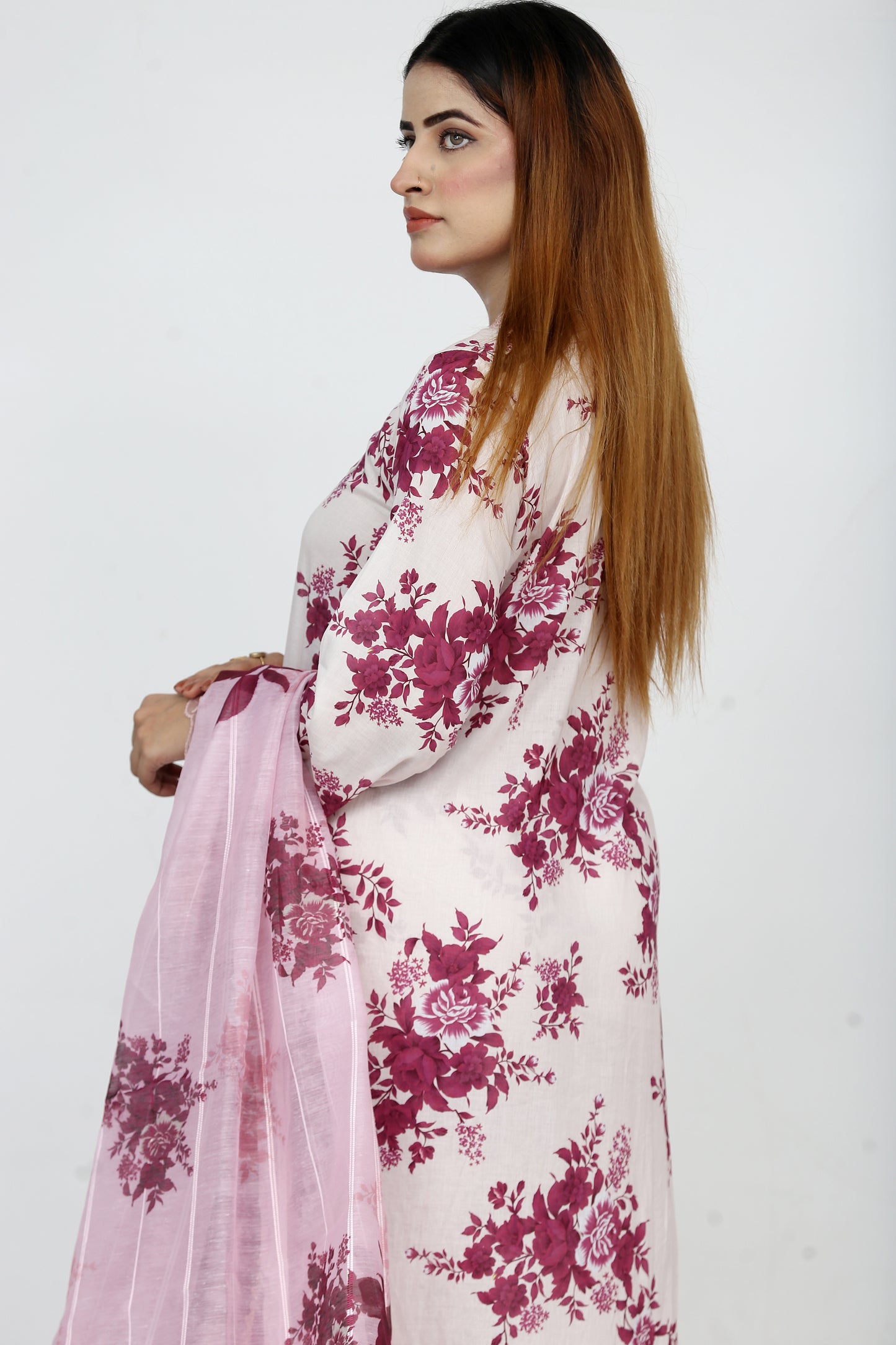 Baroque Embroidered With Patches Lawn 3PC