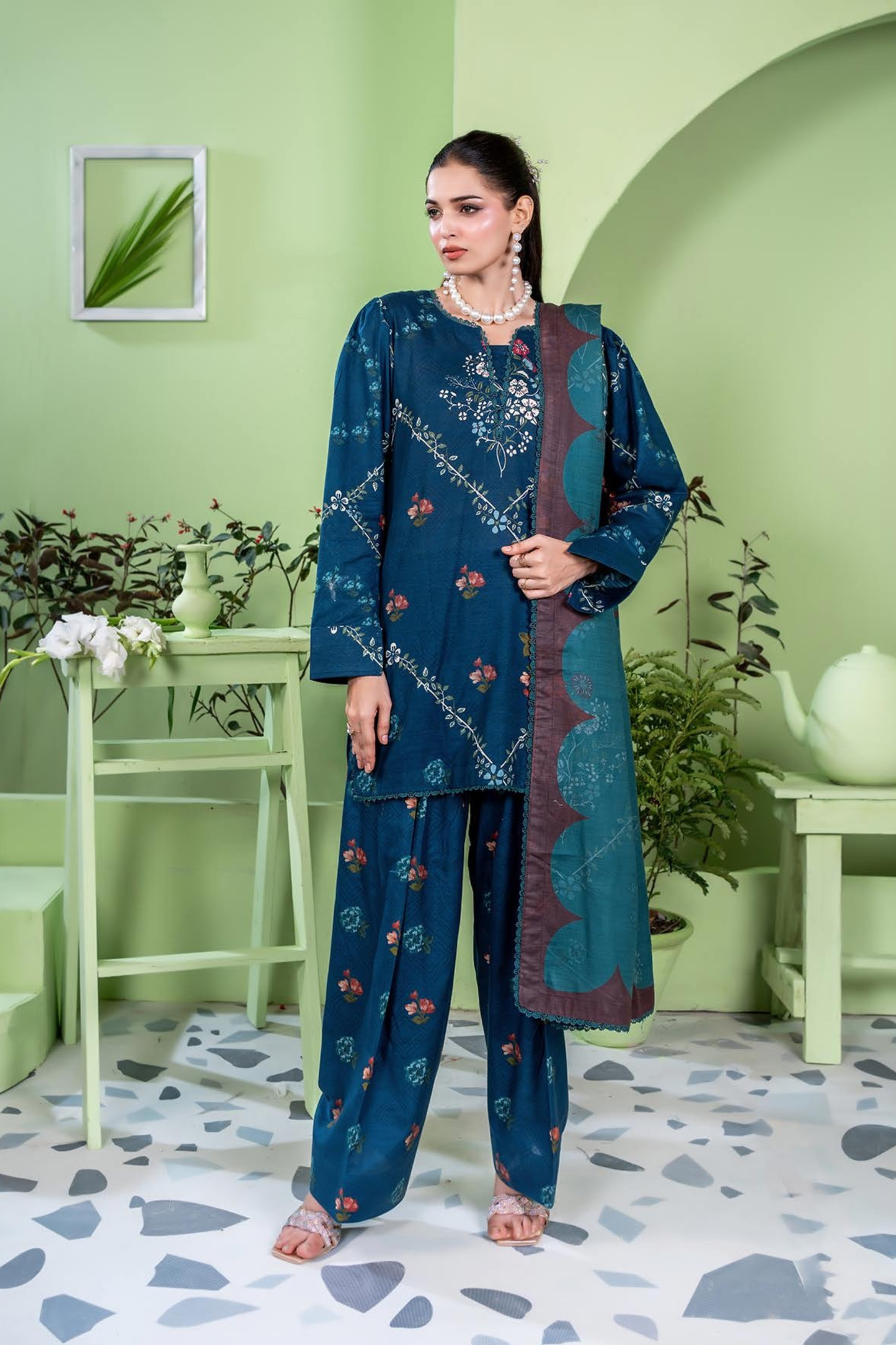 Zesh Coco AirJet Printed Khaddar 3PC