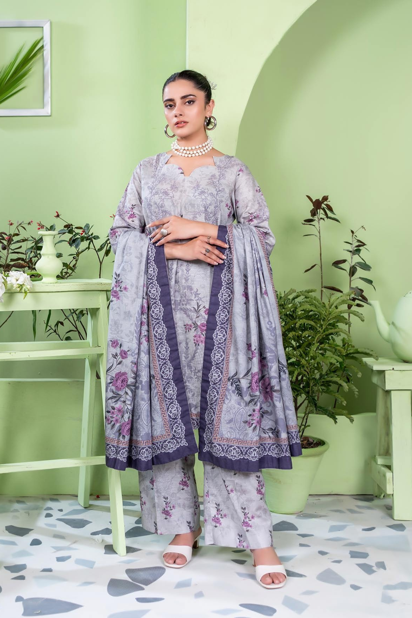 Zesh Coco AirJet Printed Khaddar 3PC