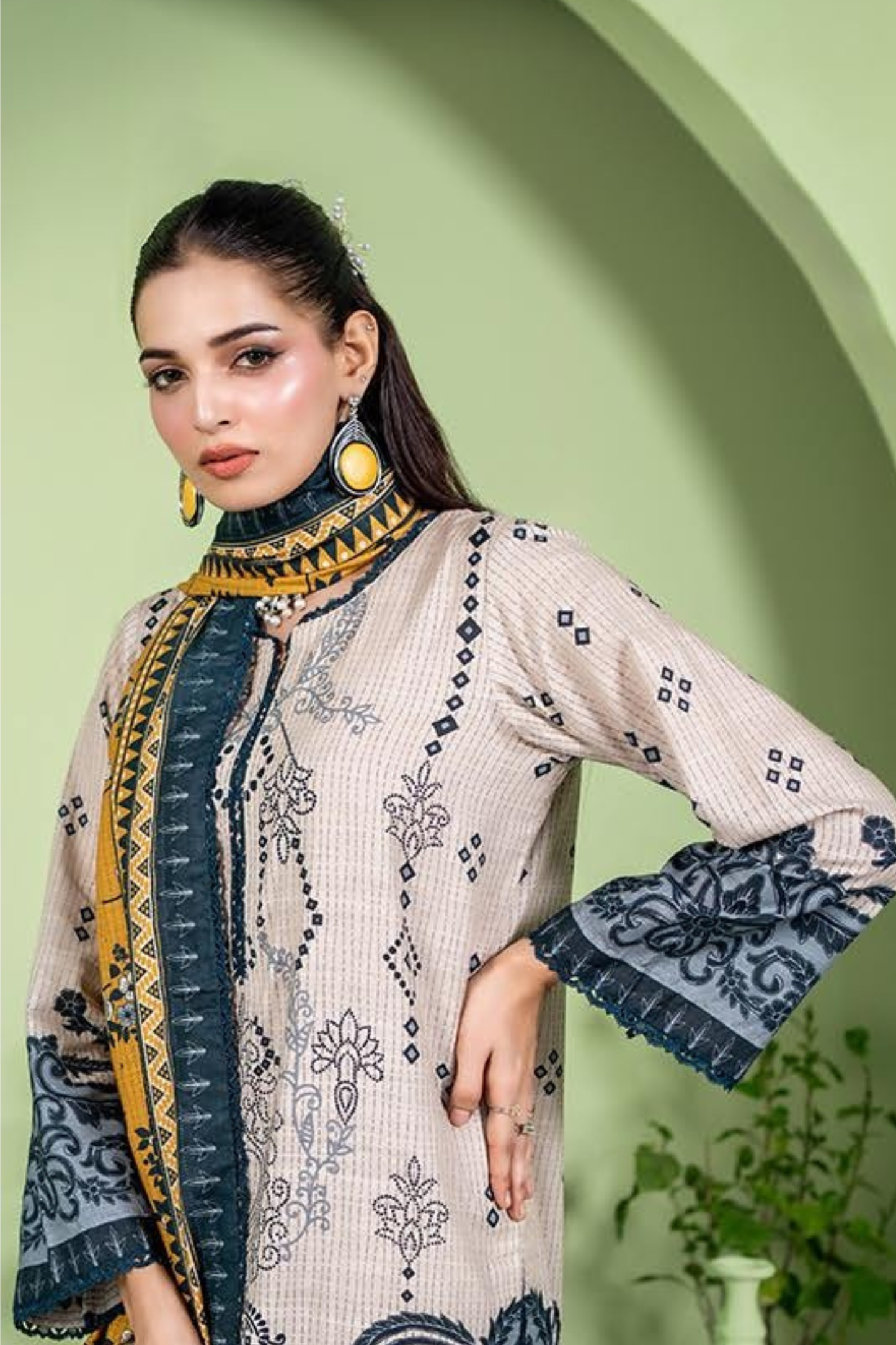 Zesh Coco AirJet Printed Khaddar 3PC
