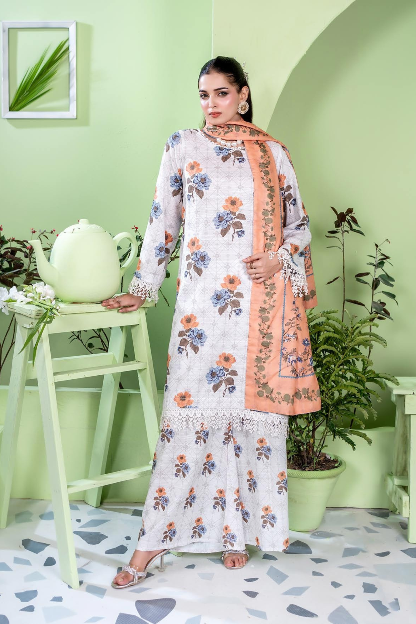 Zesh Coco AirJet Printed Khaddar 3PC