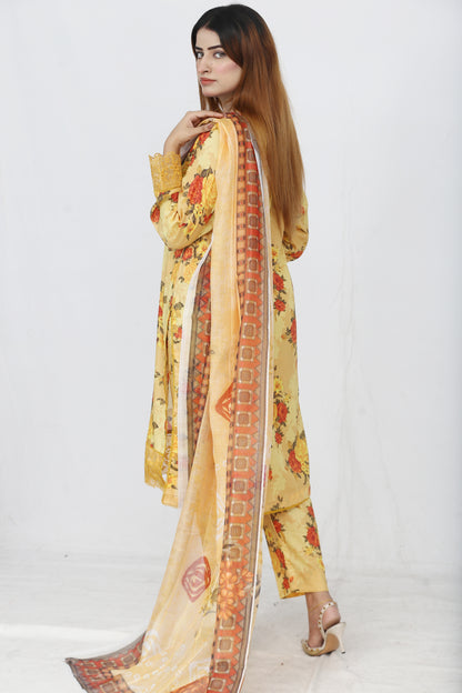 Baroque By Anaya Noor Embroidered 3PC