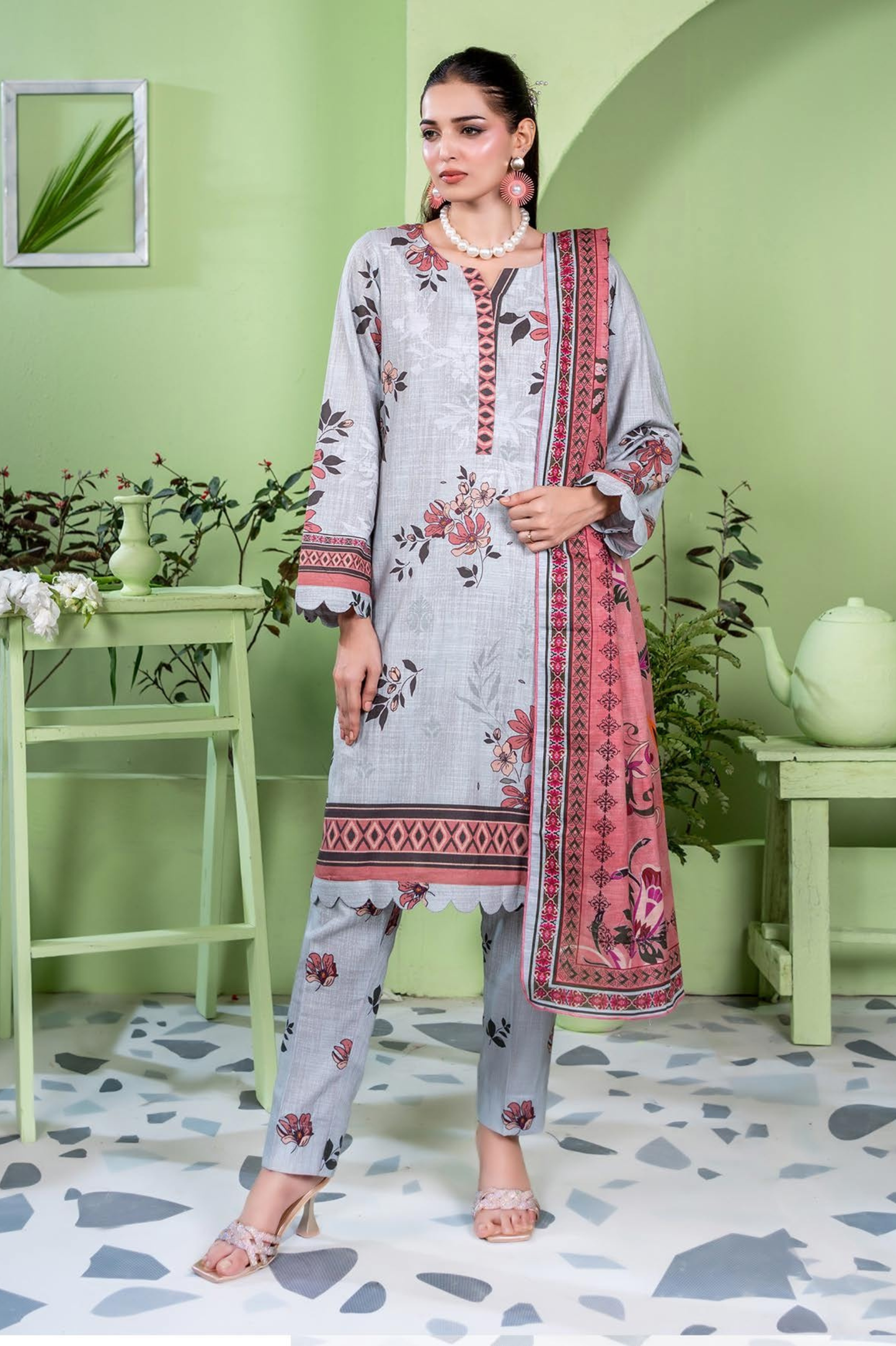 Zesh Coco AirJet Printed Khaddar 3PC