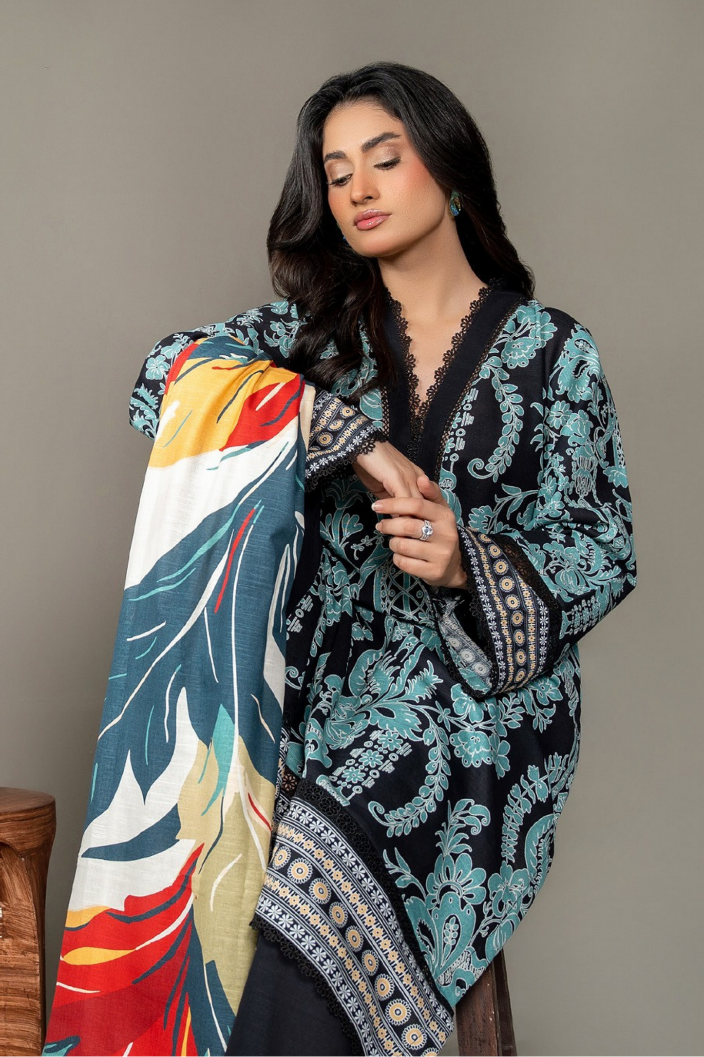 Abrish Exclusive Morroco Khaddar 3PC